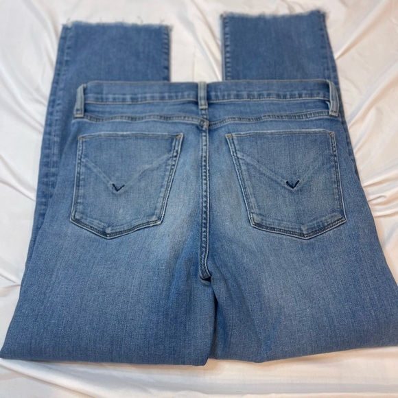 Hudson Jeans Low Rise Size 29 Blue Nico Straight Leg distress Med Wash Jeans - Picture 5 of 10